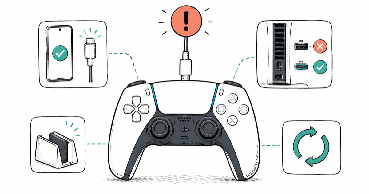 PS5 Controller Not Charging? 9 Fixes That Work (2026)