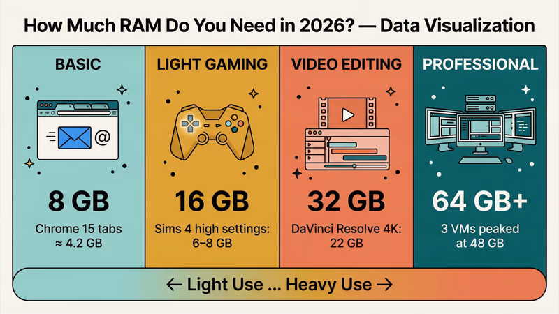 How much RAM you need in 2026 based on real workload testing