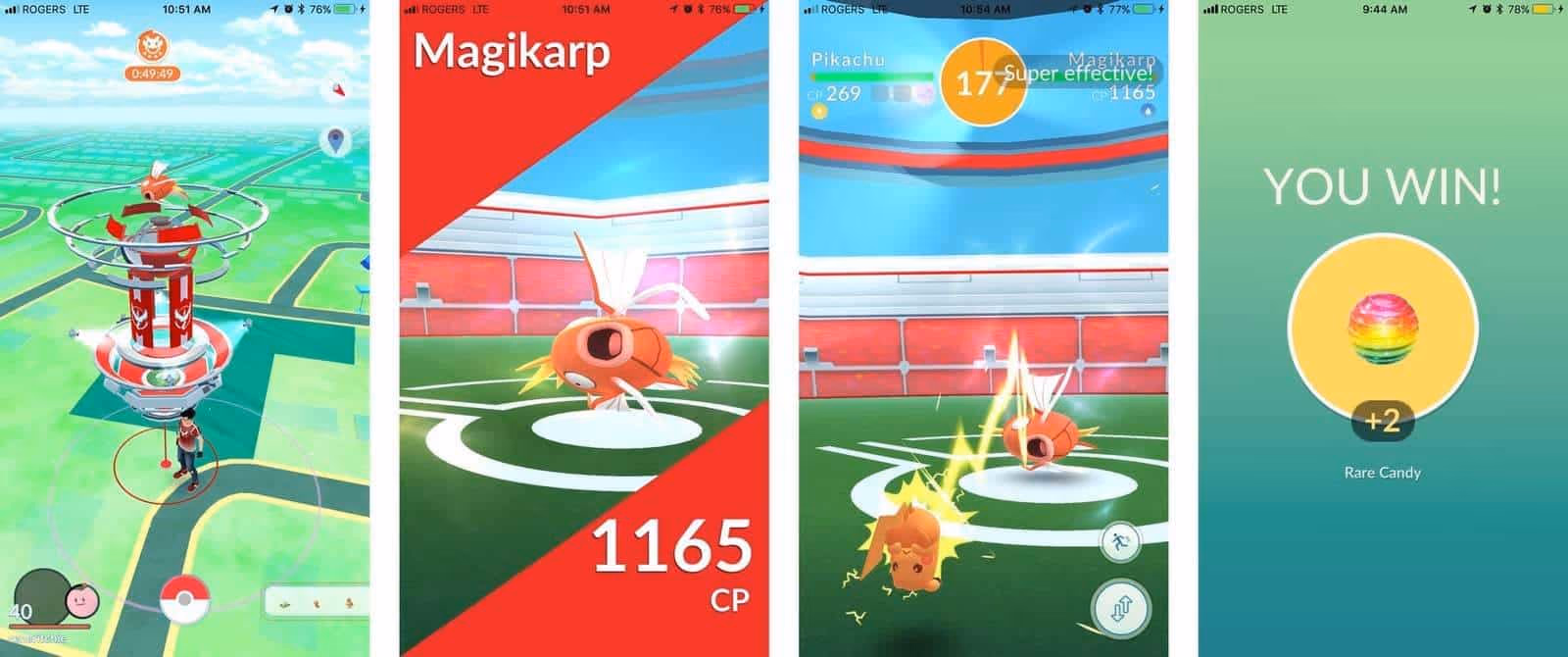 Getting Rare Candy in Pokemon Go