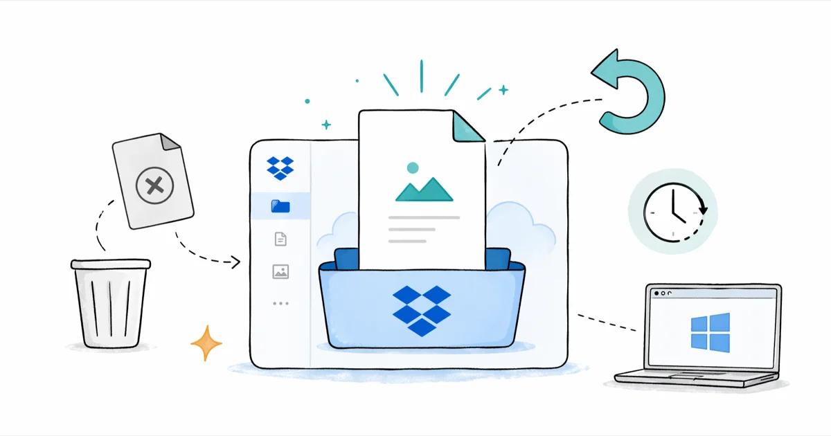 How to Recover Deleted Files from Dropbox (All Methods) cover image