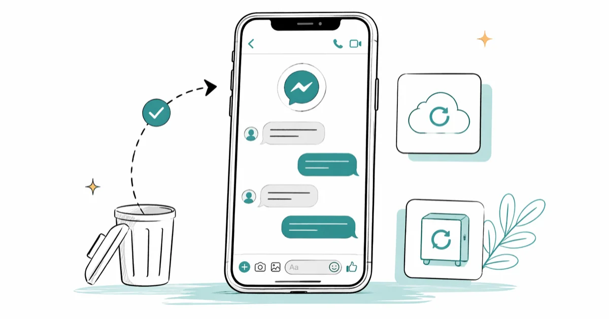 Recover Deleted Facebook Messenger Messages on iPhone cover image