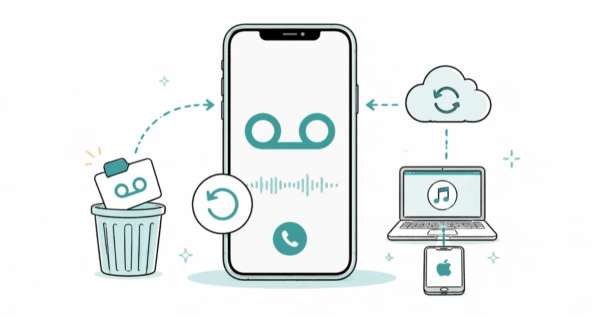 How to Recover Deleted Voicemail on iPhone: 5 Honest Methods cover image
