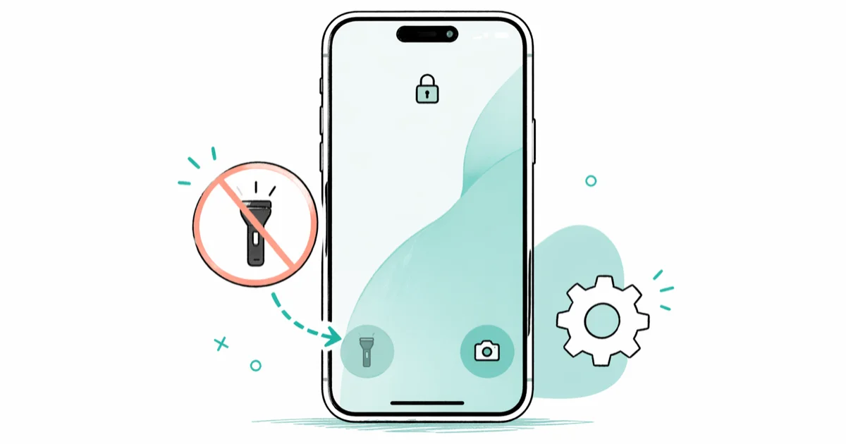 How to Remove the Flashlight From Your iPhone Lock Screen cover image