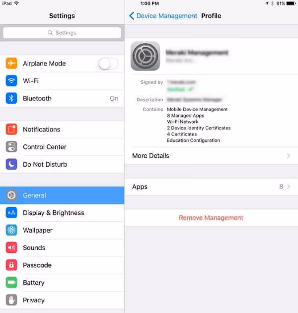 Removing MDM Using the Password 