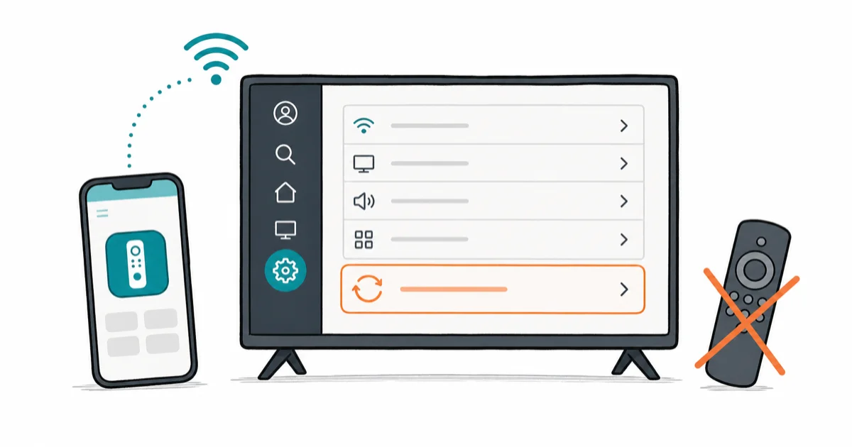 How to Reset Amazon Fire TV Stick Without a Remote (2026) cover image