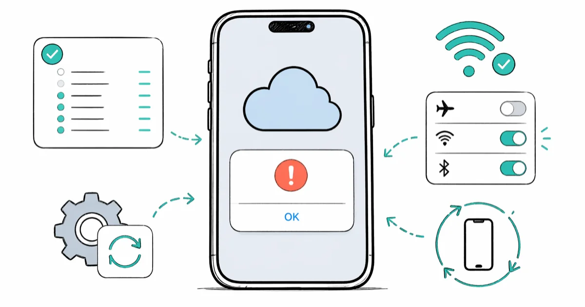 How to Fix the "Error Connecting to iCloud" on iPhone cover image