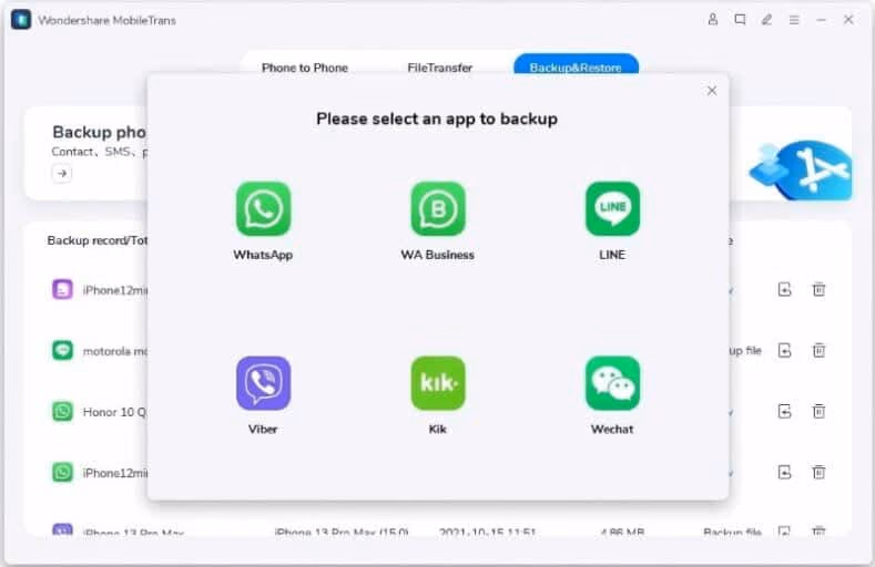 MobileTrans - Backup&Restore