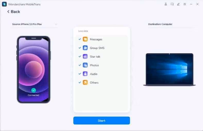 Backup LINE Chat History with MobileTrans