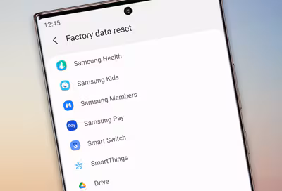 Samsung Factory Data Reset