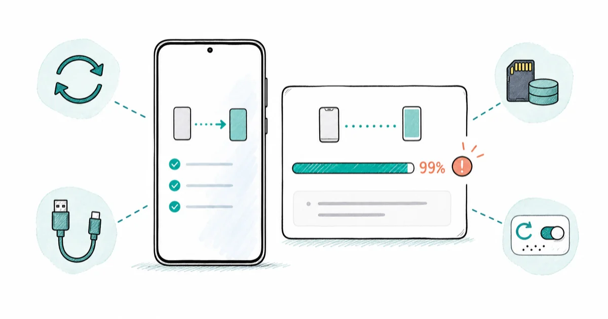 Fix Samsung Smart Switch Stuck at 99%: 7 Working Solutions cover image