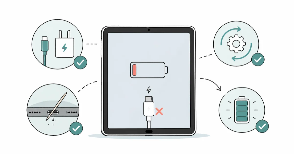 Samsung Tablet Not Charging? 7 Fixes That Actually Work cover image