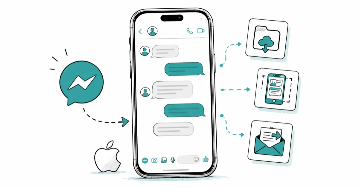 How to Save Facebook Messenger Messages on iPhone (2026) cover image