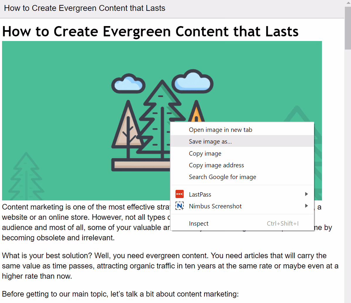 save images from published link