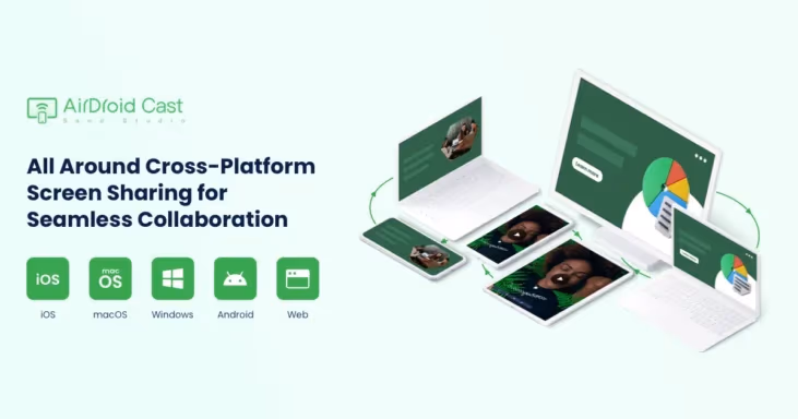 AirDroid Cast app for screen mirroring over hotspot