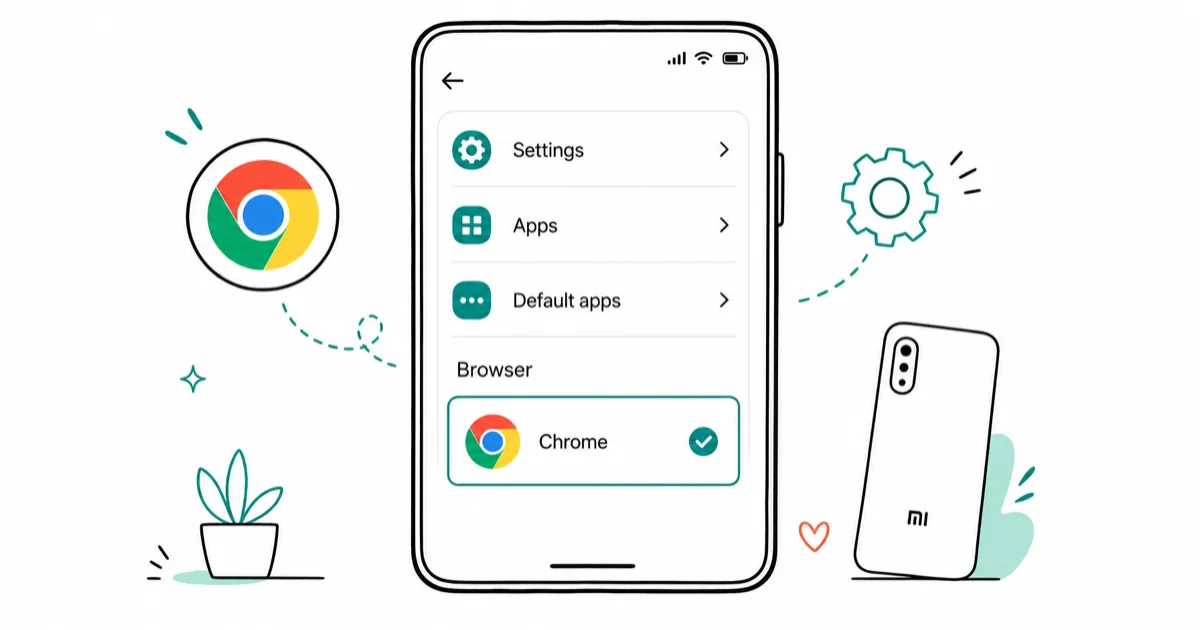 How to Set Chrome as the Default Browser on Xiaomi cover image
