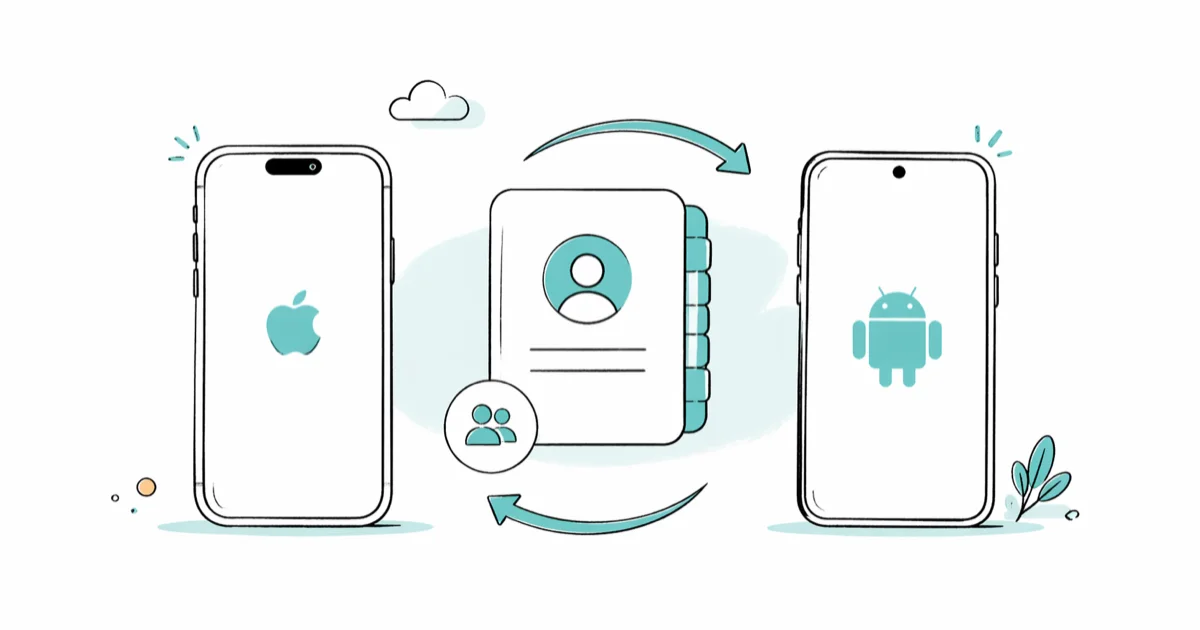 Share Contacts Between iPhone and Android: 4 Methods cover image