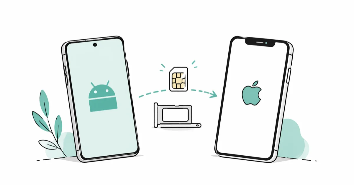 How to Switch a SIM Card From Android to iPhone Easily cover image