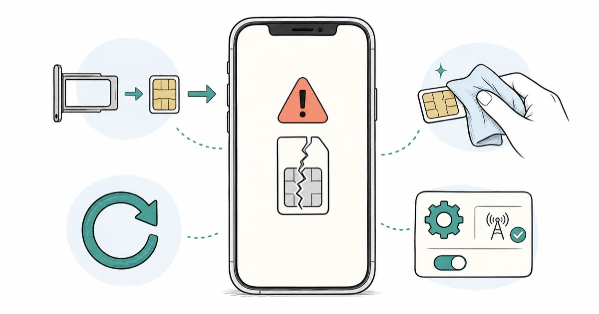Fix SIM Failure on iPhone: 6 Tested Methods (2026) cover image