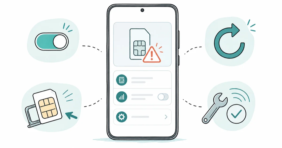 How to Fix SIM Not Provisioned MM#2 on Android: 7 Methods cover image