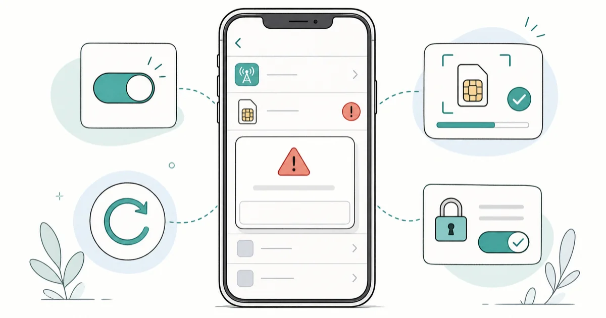 How to Fix "SIM Not Supported" Error on iPhone cover image
