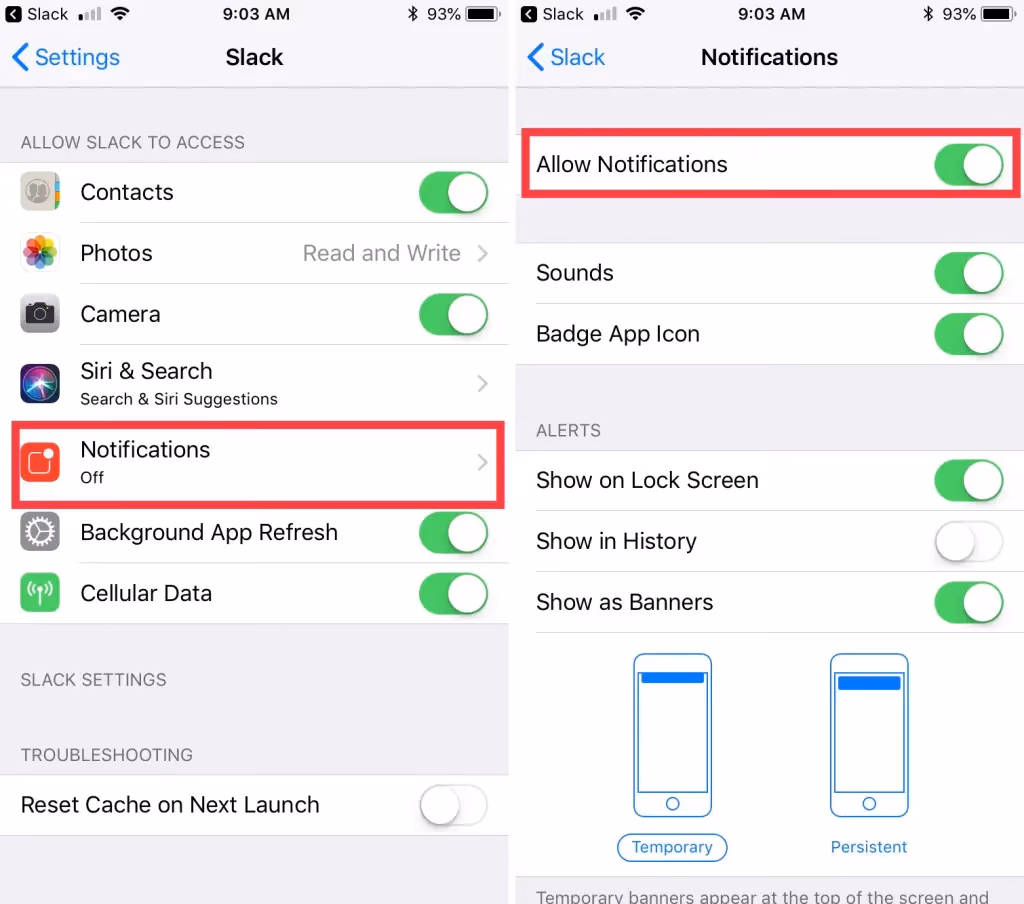 Slack Allow Notifications On Ios