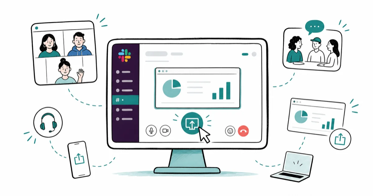 How to Share Your Screen on Slack Calls and Huddles cover image