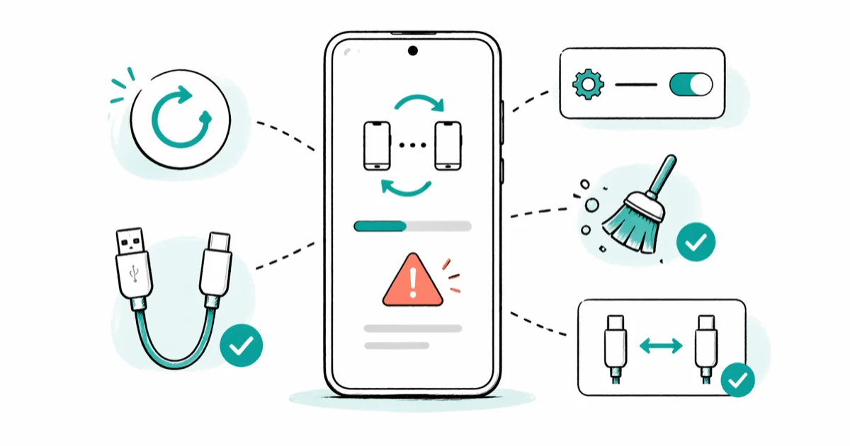 Samsung Smart Switch Not Working: 7 Ways to Fix It cover image