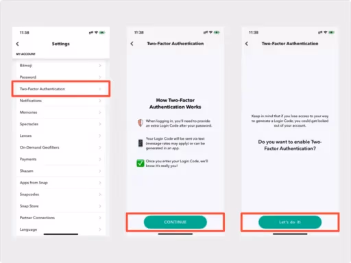 Enable Two-Factor Authentication on Snapchat