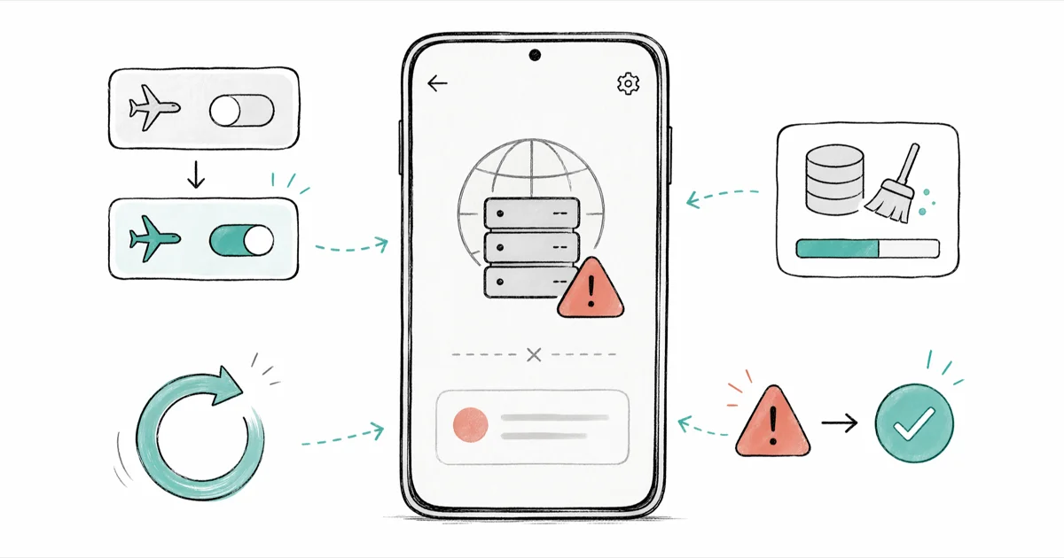 Fix Snapchat "There Was a Problem Connecting to the Server" cover image