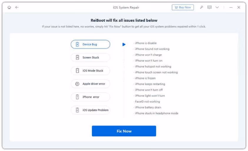 issues that Reiboot can fix
