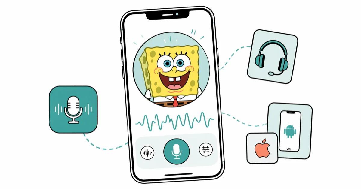 Best SpongeBob Voice Changer Apps for iPhone and Android cover image