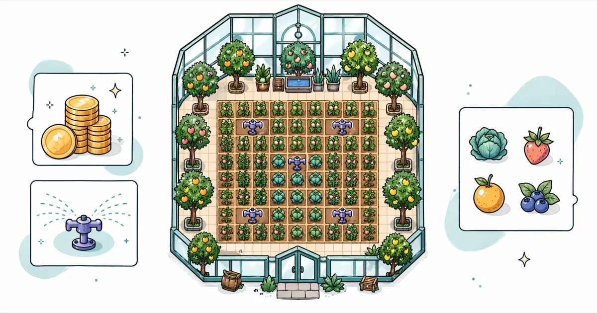 Stardew Valley Greenhouse Layout: Best Setups for Profit cover image