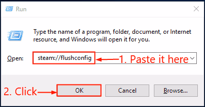 Run Flushconfig to fix Steam Disk Write Error 