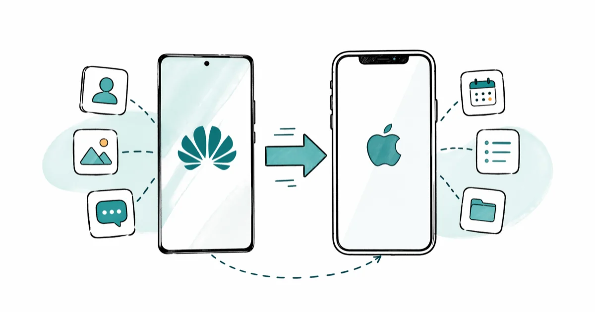 How to Transfer Data from Huawei to iPhone: 4 Methods cover image