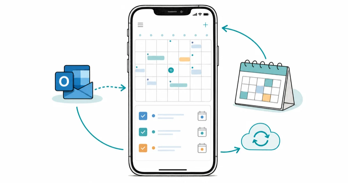 How to Sync Outlook Calendar With iPhone: 3 Methods cover image
