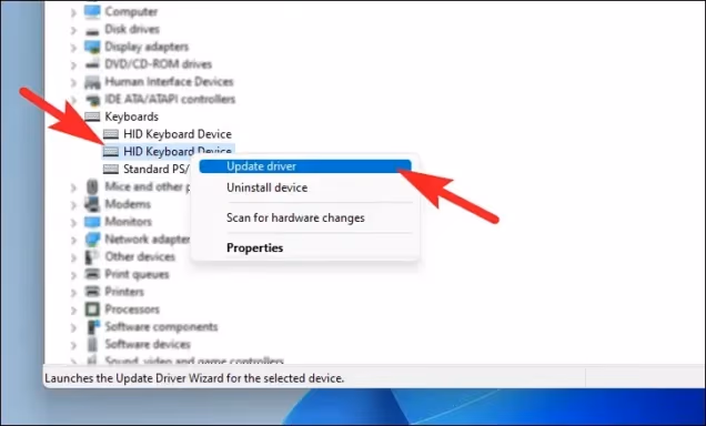 Update Keyboard Drivers