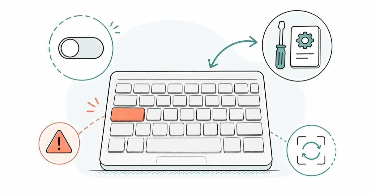 Tab Key Not Working? 9 Fixes for Windows 10 and 11 (2026) cover image