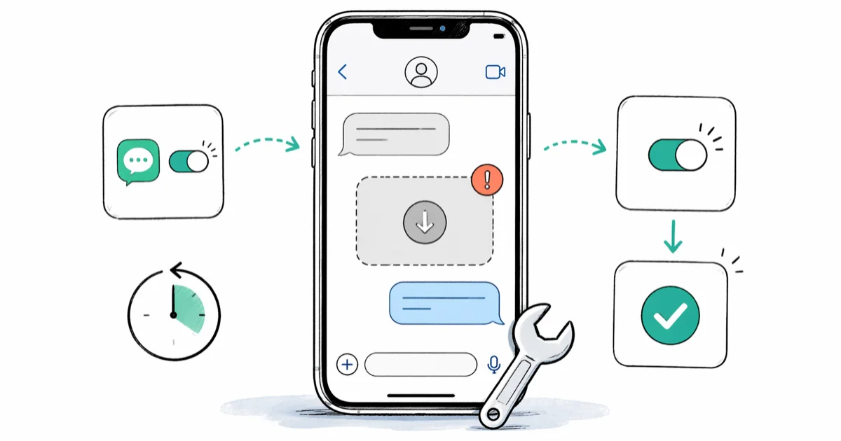 Fix Tap to Download Not Working in iMessage (2026) cover image