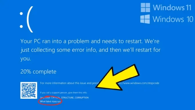 Tcpip.sys Blue Screen Errors