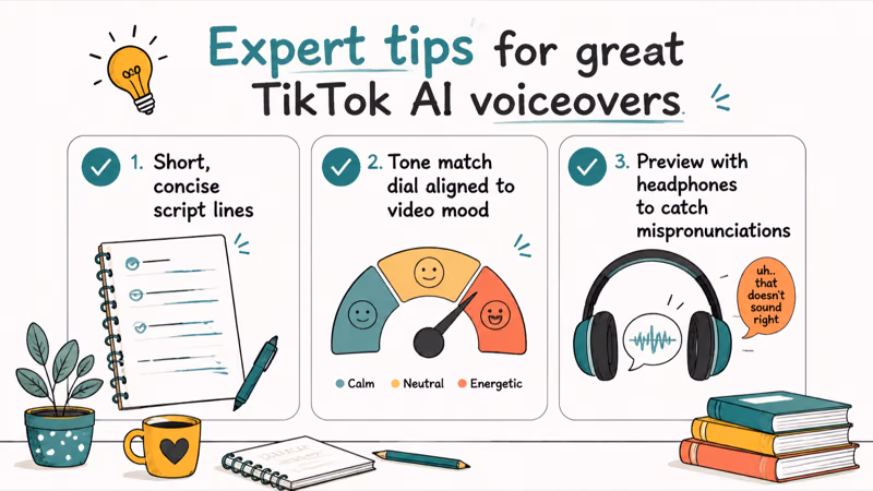 Voiceover tips checklist for short scripts tone matching and preview listening checks