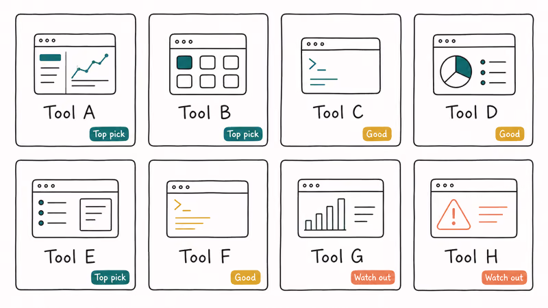 2x4 grid of eight URL to MP4 converter tools with quality badges.