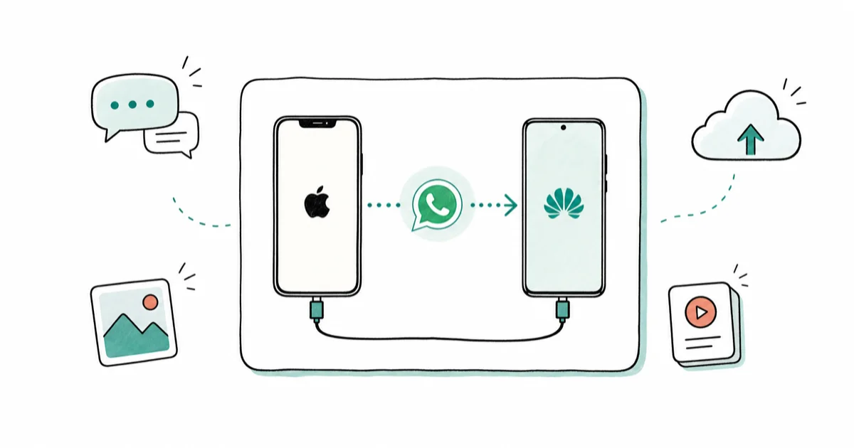 How to Transfer WhatsApp From iPhone to Huawei: 5 Methods cover image