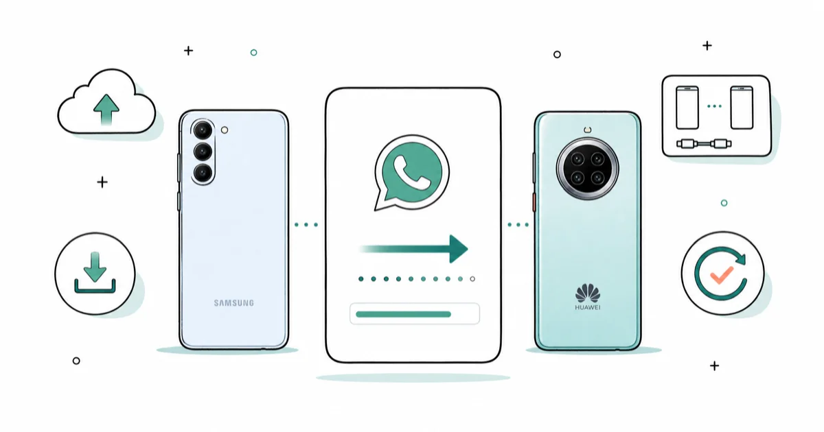 How to Transfer WhatsApp from Samsung to Huawei: 2026 Guide cover image