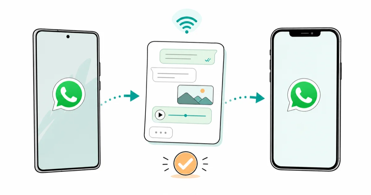 How to Transfer WhatsApp from Samsung to iPhone (2026) cover image
