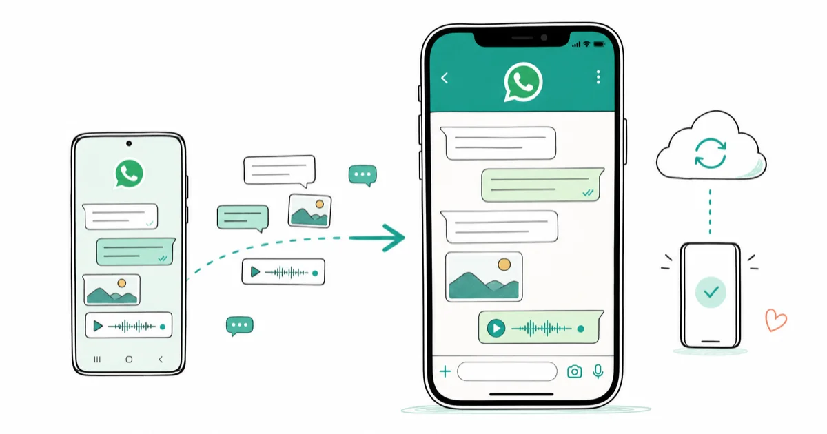 Transfer WhatsApp Messages to iPhone 12: 4 Working Methods cover image