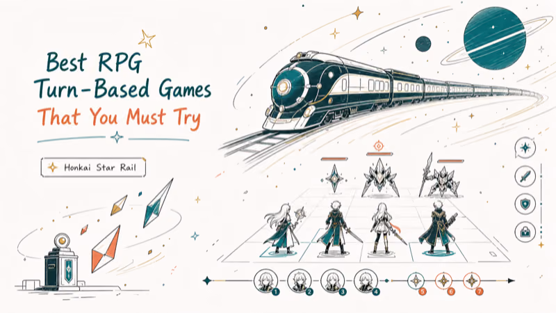 Hand-drawn illustration: Honkai Star Rail