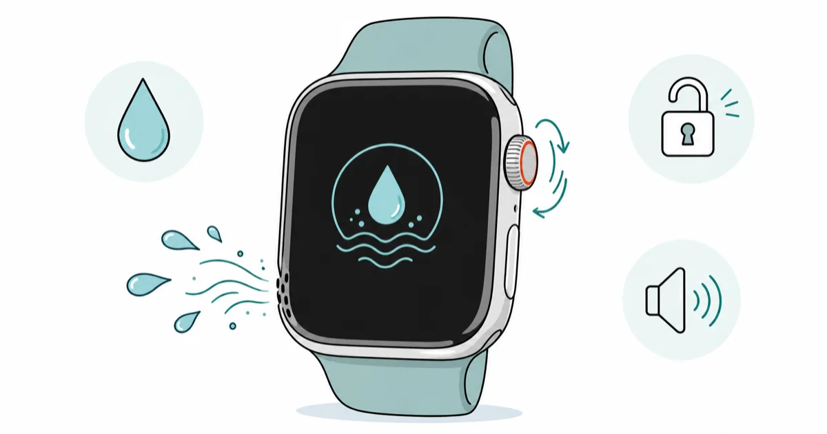 How to Use Apple Watch Digital Crown to Eject Water cover image