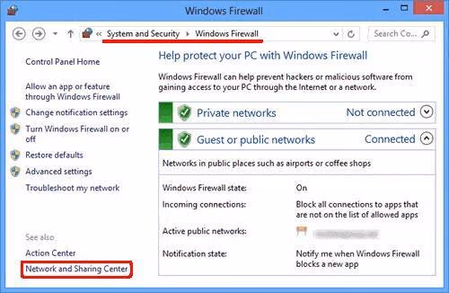 Check the firewall Settings for PC to fix Twitch Lagging