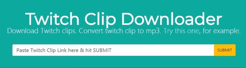 Convert Twitch to MP3 with Clip.ninja