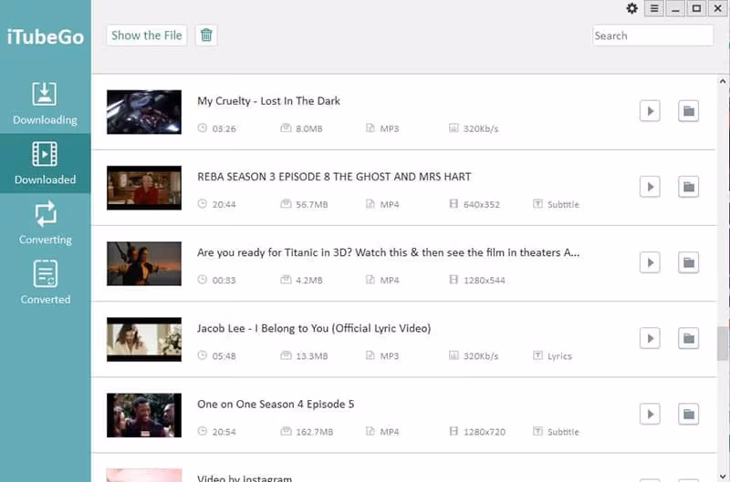 Convert Twitch to MP3 using iTubeGo